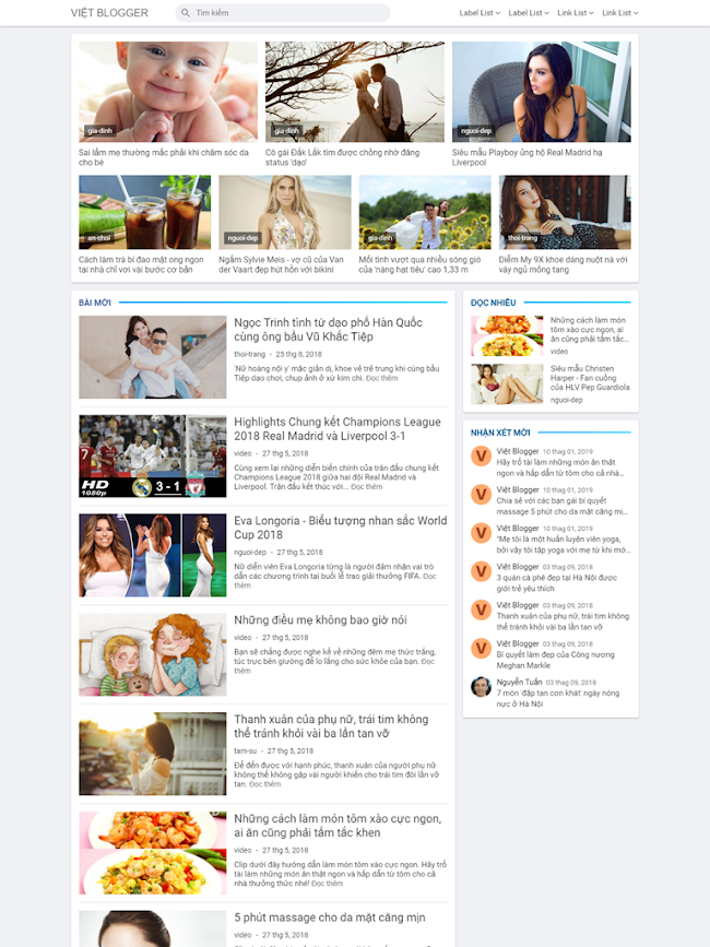 Việt Blogger Magazine Style 3